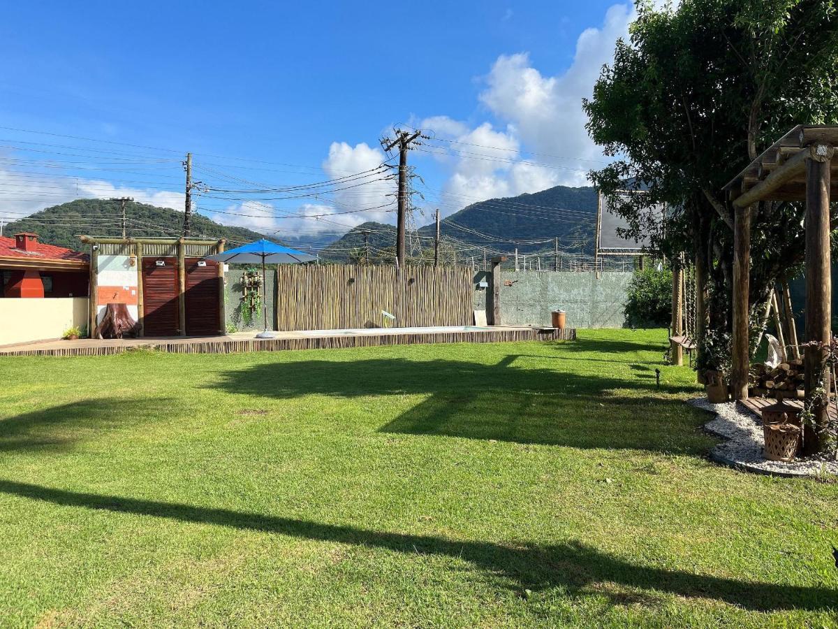 Casa Piscina Jardim Ubatuba Villa Exterior foto