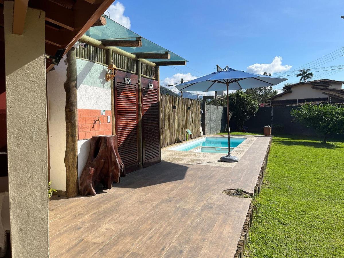 Casa Piscina Jardim Ubatuba Villa Exterior foto