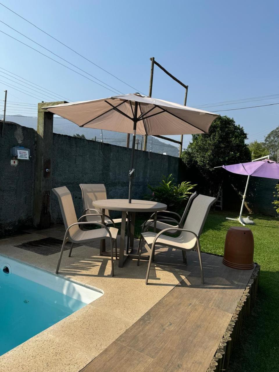 Casa Piscina Jardim Ubatuba Villa Exterior foto