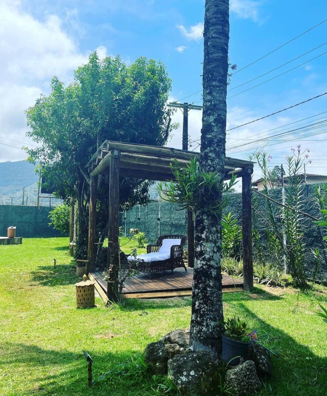Casa Piscina Jardim Ubatuba Villa Exterior foto